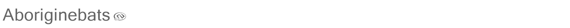 Sample characters Aboriginebats 1 + 2 Font